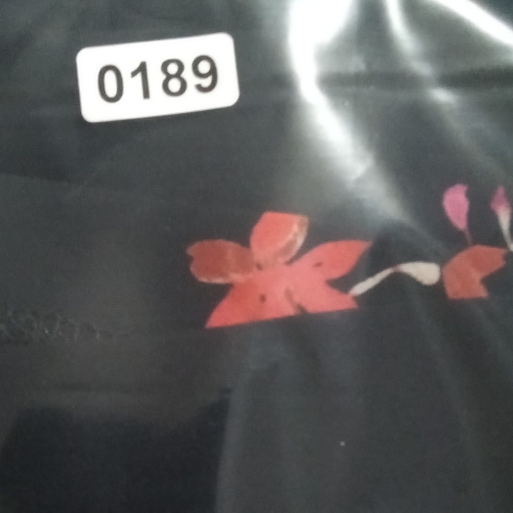 Express Black Jumpsuit with Purple and Red Floral - Picture 5 of 5